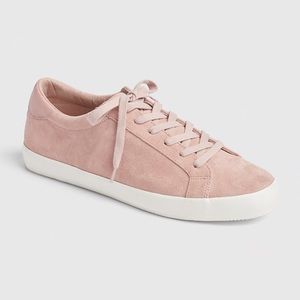 GAP Leather Lace Up Sneakers Pink NWOT 8.5